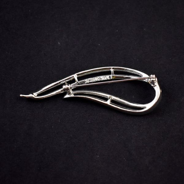 Coventry Stunning Abstract Silver Brooch