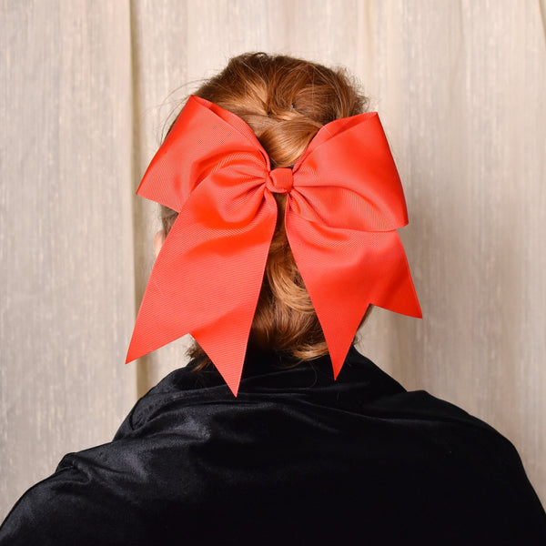 Bright Blue Grosgrain Hair Bow