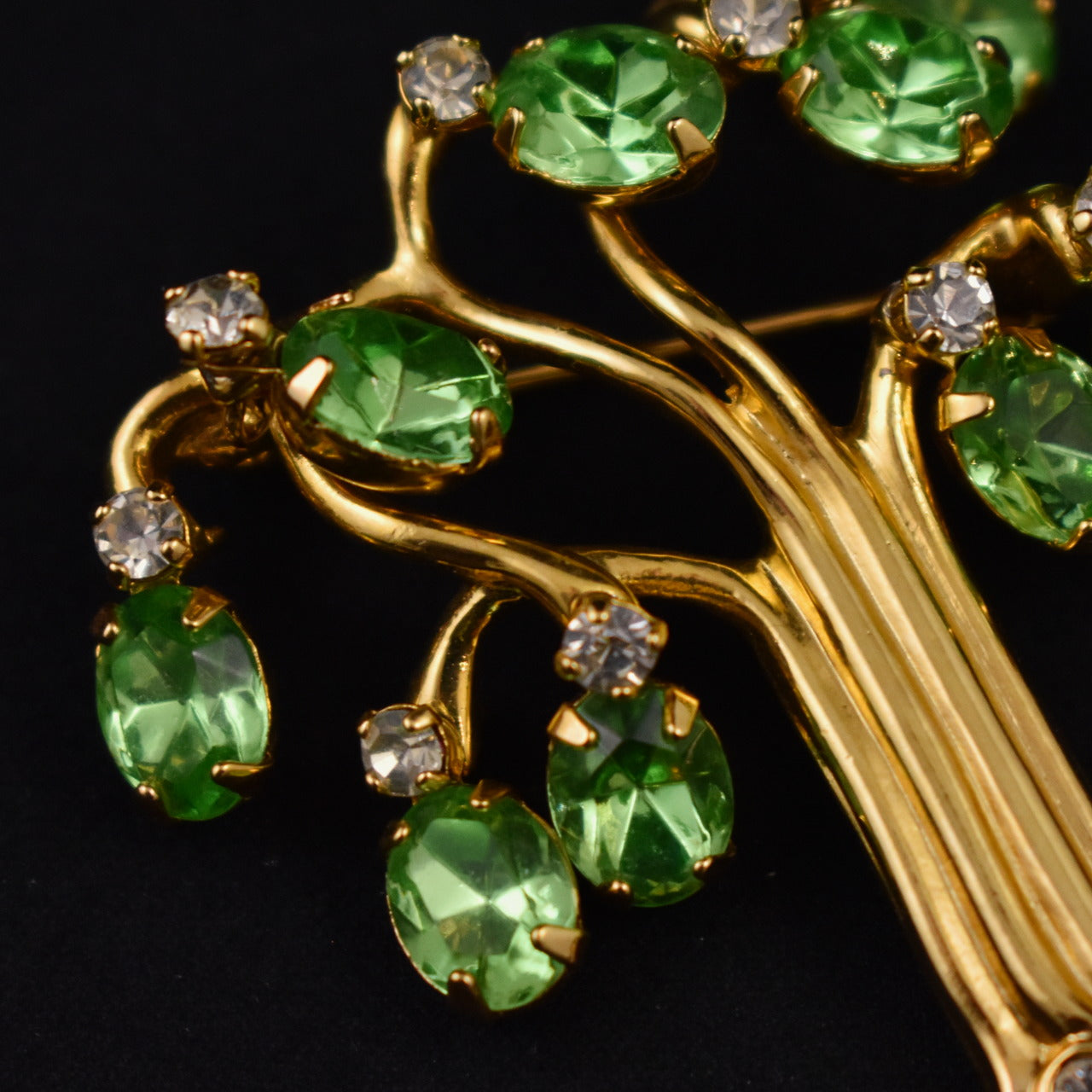 Kenneth Jay Lane Dangling Crystals Tree Brooch Pin – Cats Like Us