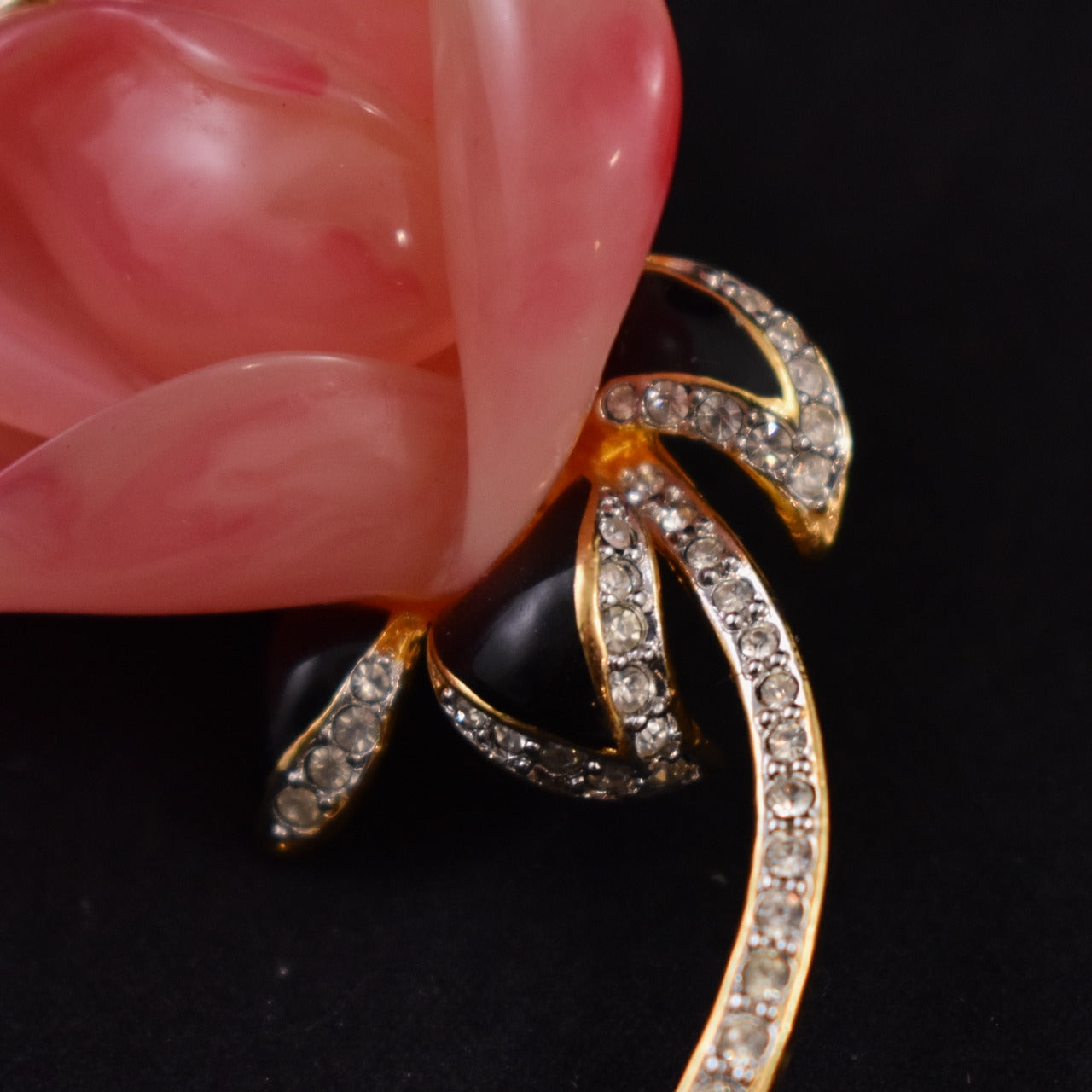 Kenneth Jay Lane Pink Carved Rose Brooch – Cats Like Us