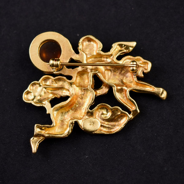 Louis Stern Cherub Brooch