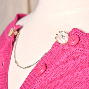 Mother of Pearl & Rhinestone Sweater Clips