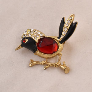 Jelly Belly Red Bird Pin Brooch