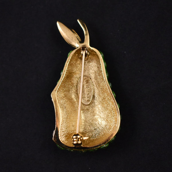 Bjontegard Sparkly Pear Brooch Pin