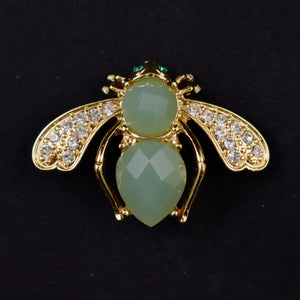 Joan Rivers Rhinestone Faceted Bee Brooch