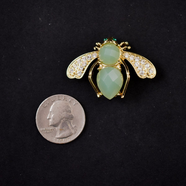 Joan Rivers Rhinestone Faceted Bee Brooch