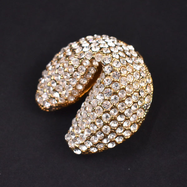 Rhinestone Fortune Cookie Trinket Box