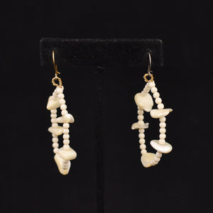 Mother of Pearl Hoop Earrings
