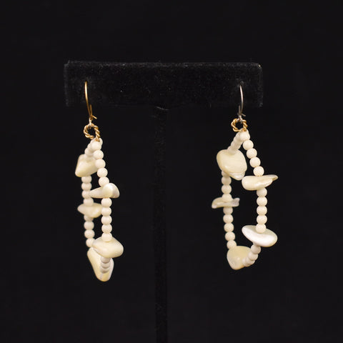 Mother of Pearl Hoop Earrings