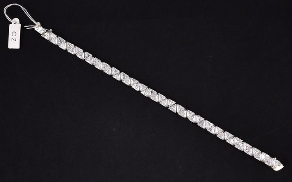 NWT CZ Sparkly Triangle Trillion Cut Bracelet