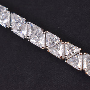 NWT CZ Sparkly Triangle Trillion Cut Bracelet