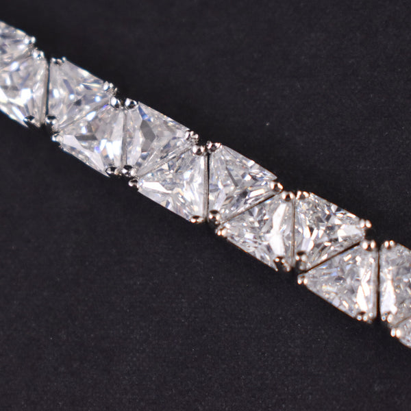 NWT CZ Sparkly Triangle Trillion Cut Bracelet