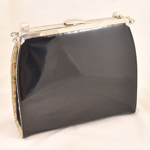 1950s 3 in 1 Floral & Patent Handbag