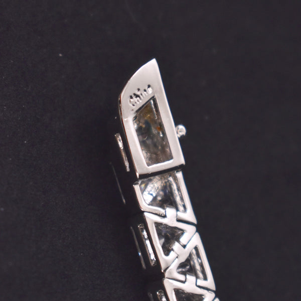 NWT CZ Sparkly Triangle Trillion Cut Bracelet