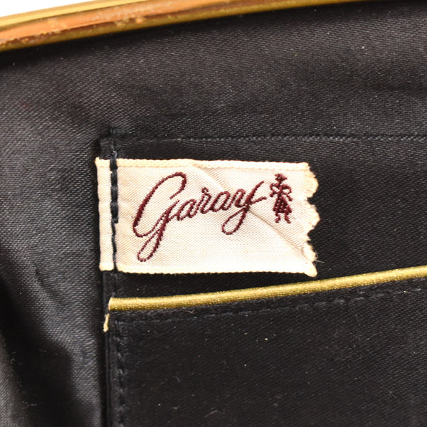 1950s Rich Black Velvet Handbag