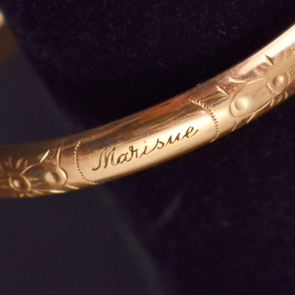 Winard 12K Gold Etched Marisue Bracelet