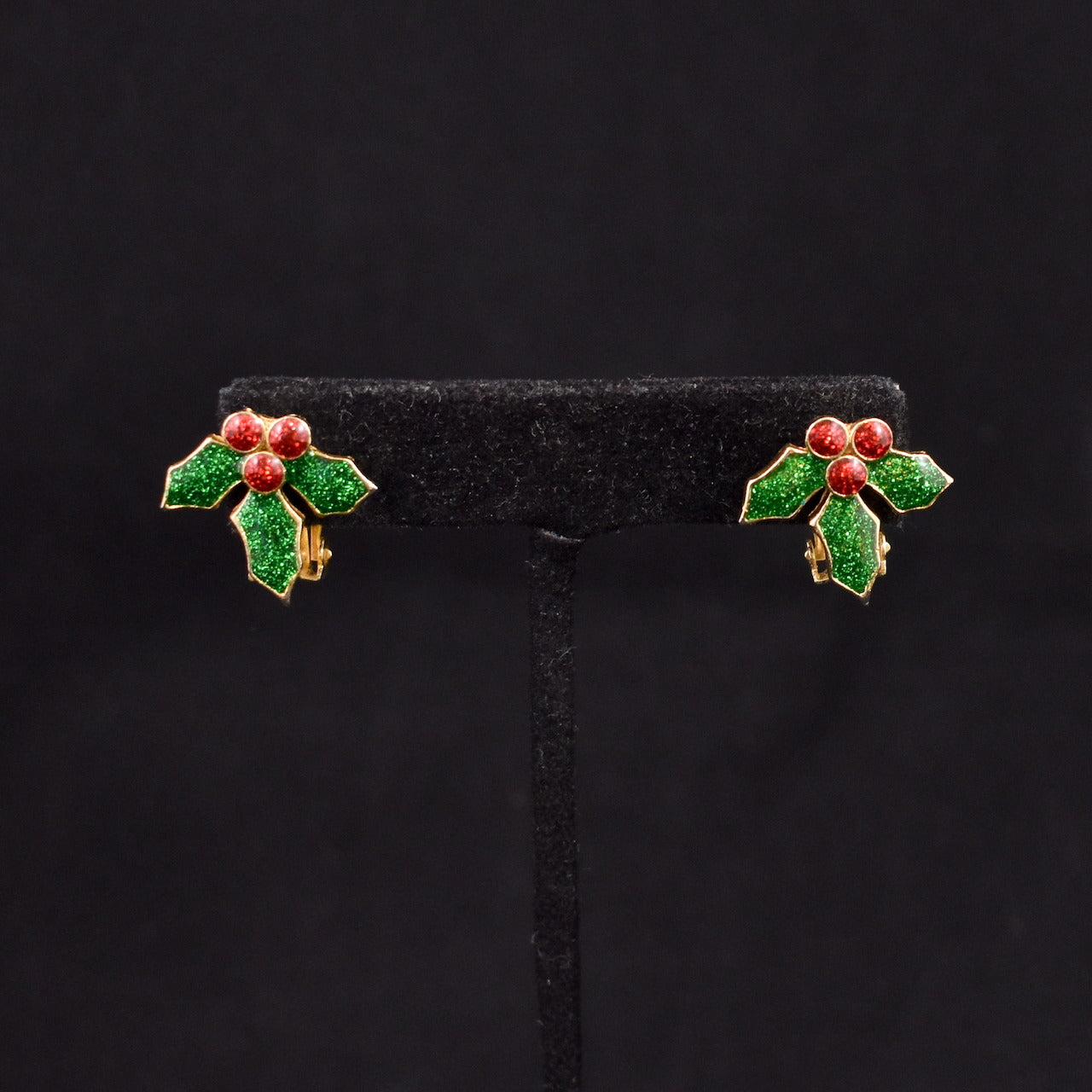 Sparkly Holly Earrings