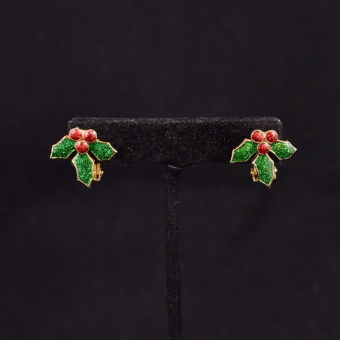 Sparkly Holly Earrings
