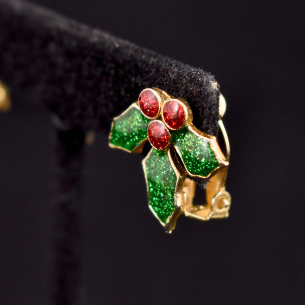 Sparkly Holly Earrings