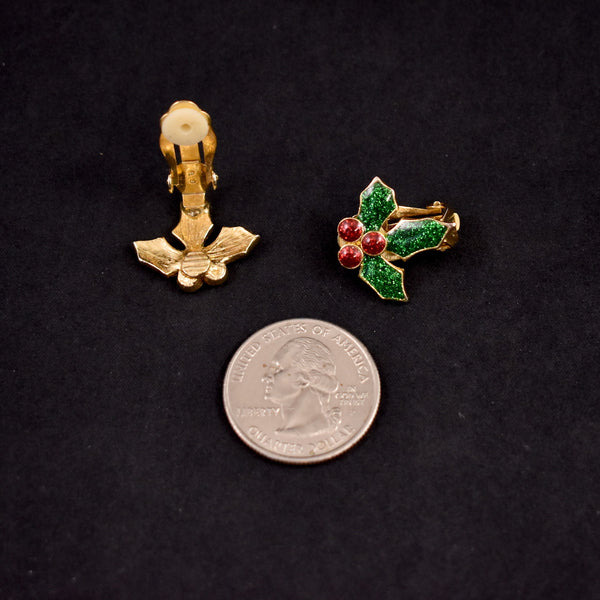 Sparkly Holly Earrings