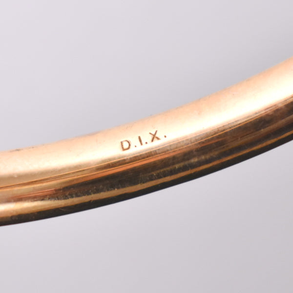 DIX Gold Locket Hinge Bangle