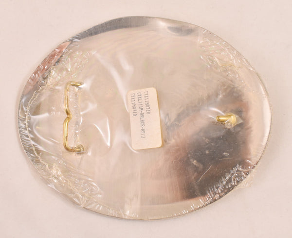 1980s NOS XXL Rodeo Cowboy Silver & Brass Belt Buckle