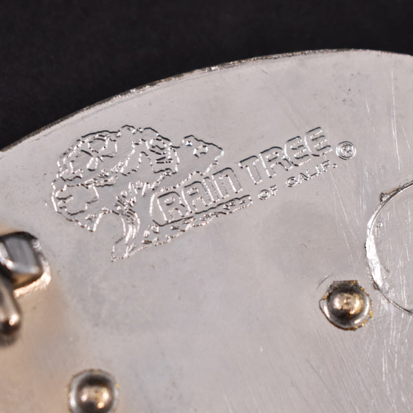 1970s Shiny Steam Train Belt Buckle