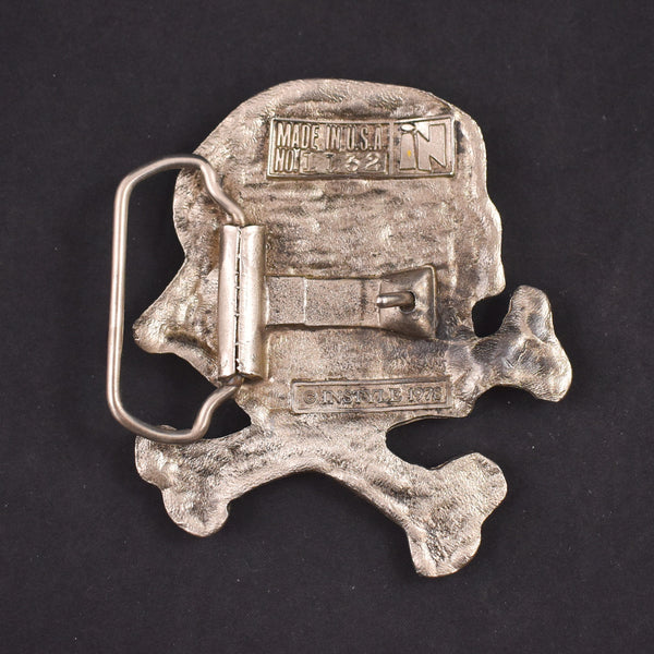 1970s Biker Skull & Crossbones Belt Buckle