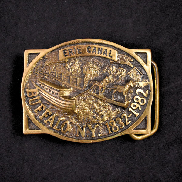 1980s Erie Canal Buffalo Belt Buckle