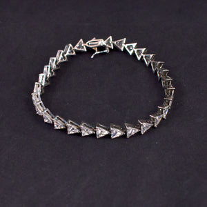 CZ 925 Triangle Tennis Bracelet