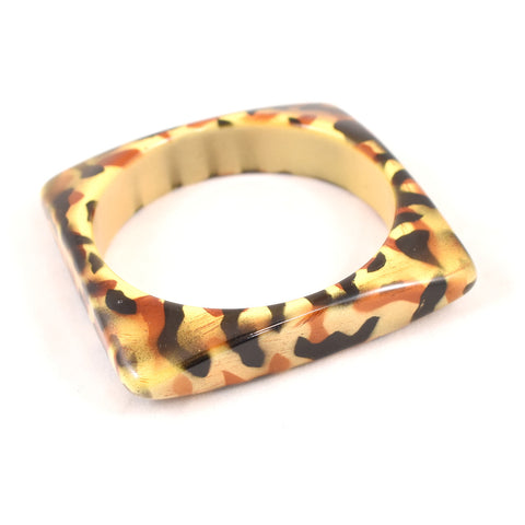 Square Animal Print Bangle