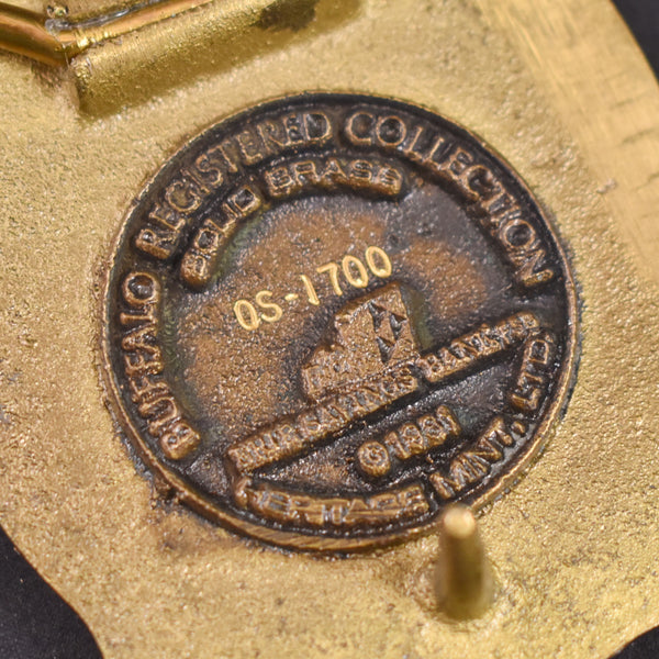 1980s NIB Erie Canal Buffalo Belt Buckle