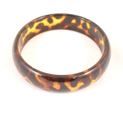 Clear Cheetah Print Bangle