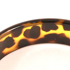 Clear Cheetah Print Bangle