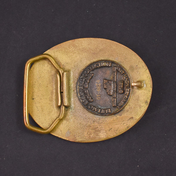 1980s NIB Charging Buffalo Belt Buckle
