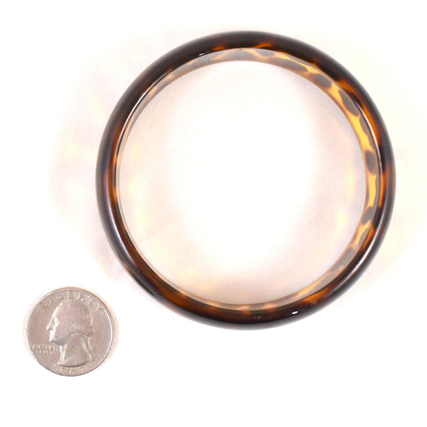 Clear Cheetah Print Bangle