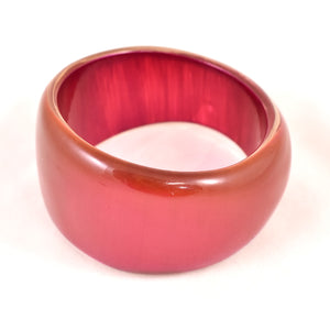 Thick Raspberry Pink Bangle Bracelet