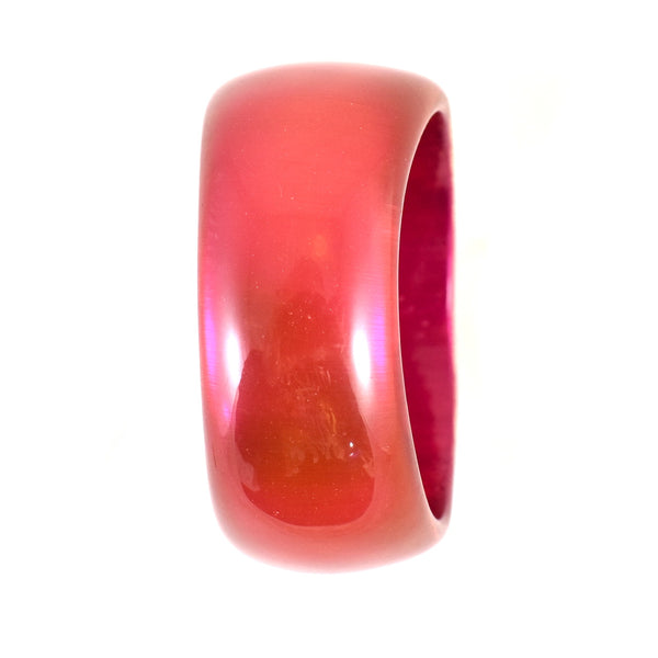 Thick Raspberry Pink Bangle Bracelet