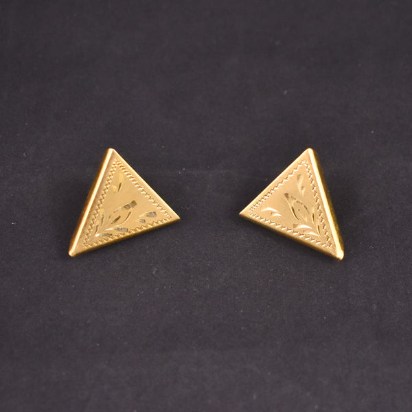 Gold Etched Western Collar Tips