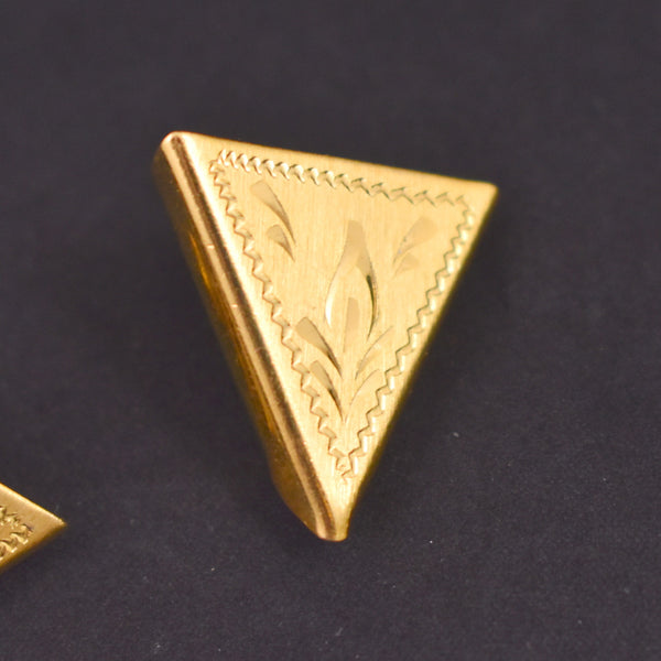 Gold Etched Western Collar Tips