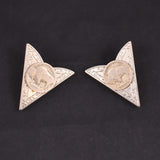 Cats Like Us Buffalo Nickel Collar Tips