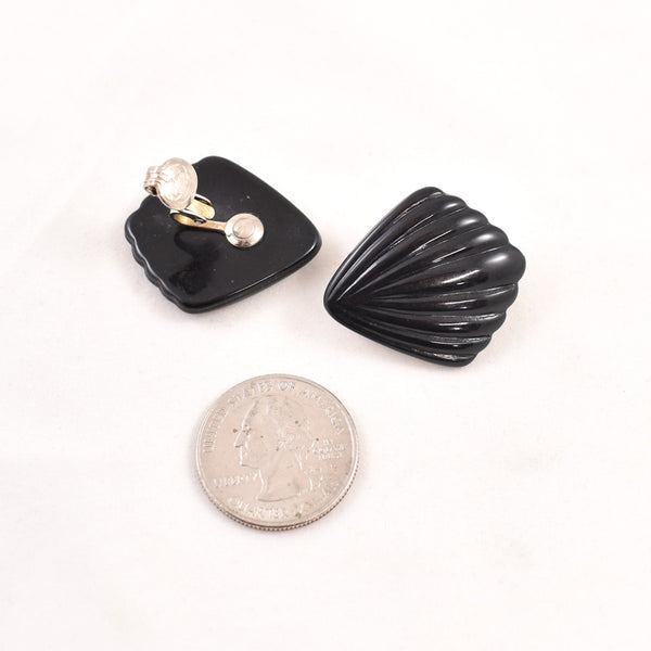 Black Shell Earrings