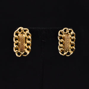 Chunky Gold Chainlink Earrings