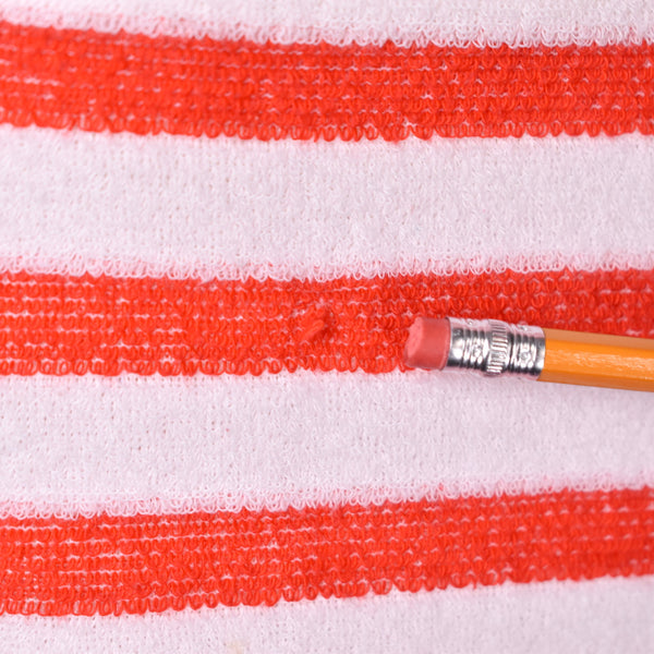 1970s Terry Cloth Striped Beach Dress