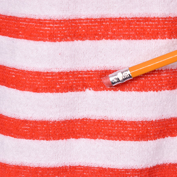 1970s Terry Cloth Striped Beach Dress