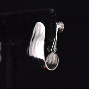Napier Silvertone Textured Earrings