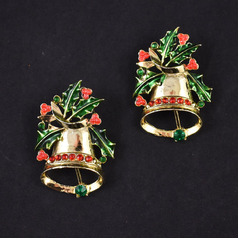 Holiday Bells Scatter Brooch Set