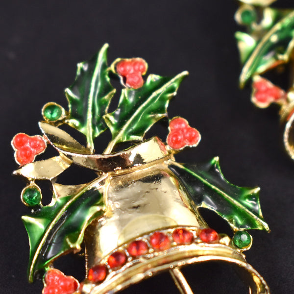 Holiday Bells Scatter Brooch Set