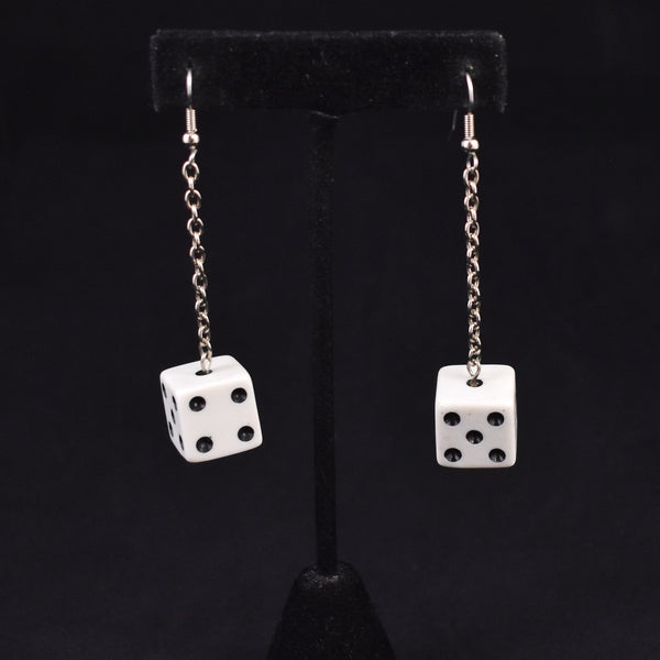 Viva Las Vegas Dangling Dice Earrings