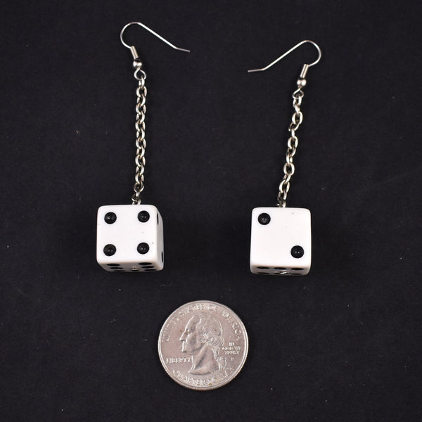 Viva Las Vegas Dangling Dice Earrings